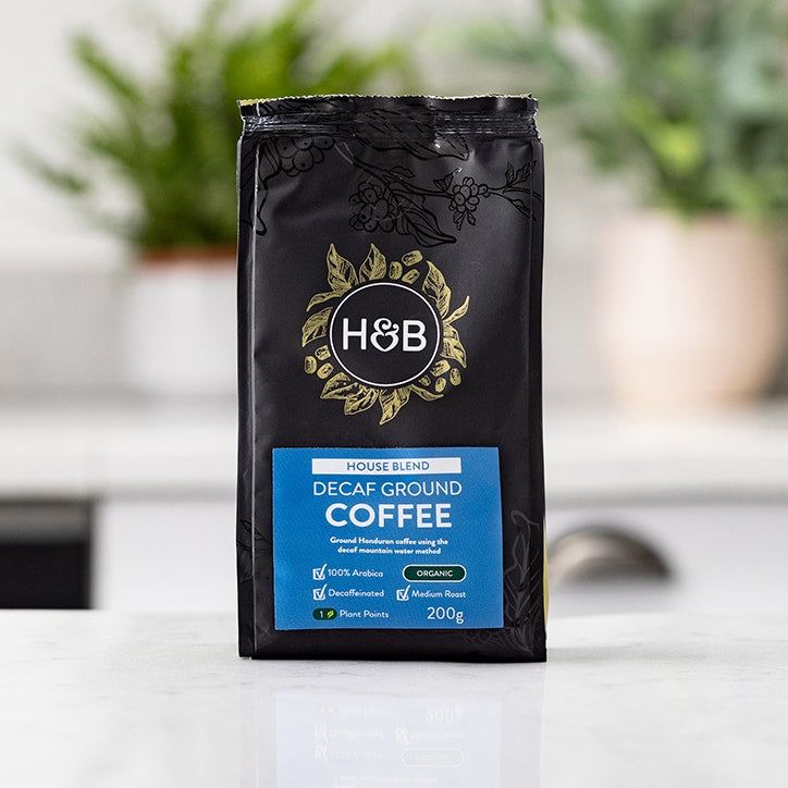 Holland &amp;amp; Barrett House Blend Ground Decaf Coffee 200g Ground Coffee