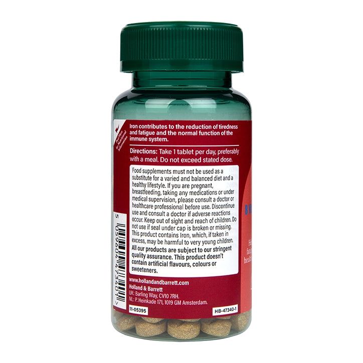 Holland &amp;amp; Barrett Iron + B Vits, Vit C &amp;amp; Minerals 15mg 90 Tablets