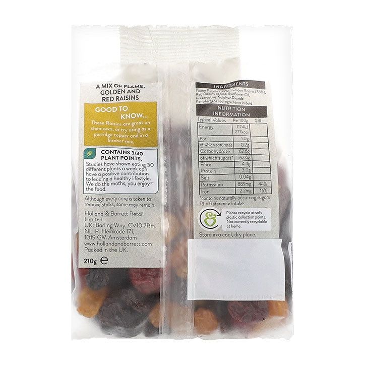 Holland &amp;amp; Barrett Jewelled Raisin Mix 210g