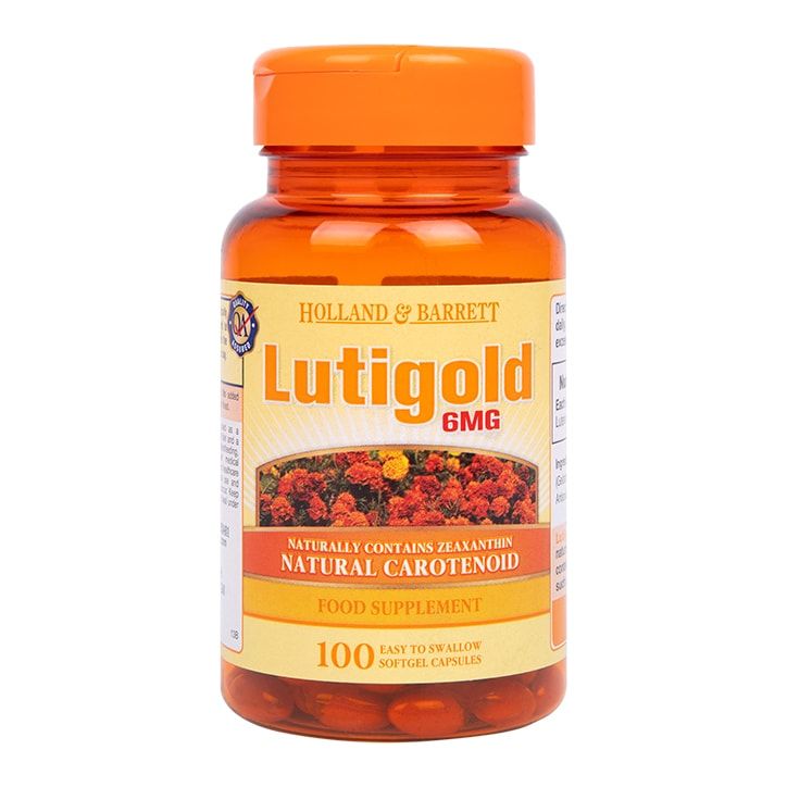 Holland &amp;amp; Barrett Lutigold Lutein 100 Capsules 6mg