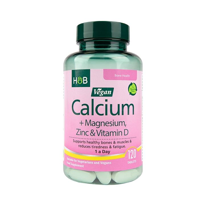 Holland &amp;amp; Barrett Vegan Calcium Magnesium Vitamin D &amp;amp; Zinc 120 Tablets