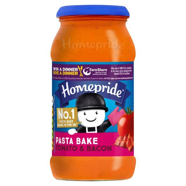Homepride Creamy Tomato &amp;amp; Bacon Pasta Bake   485g