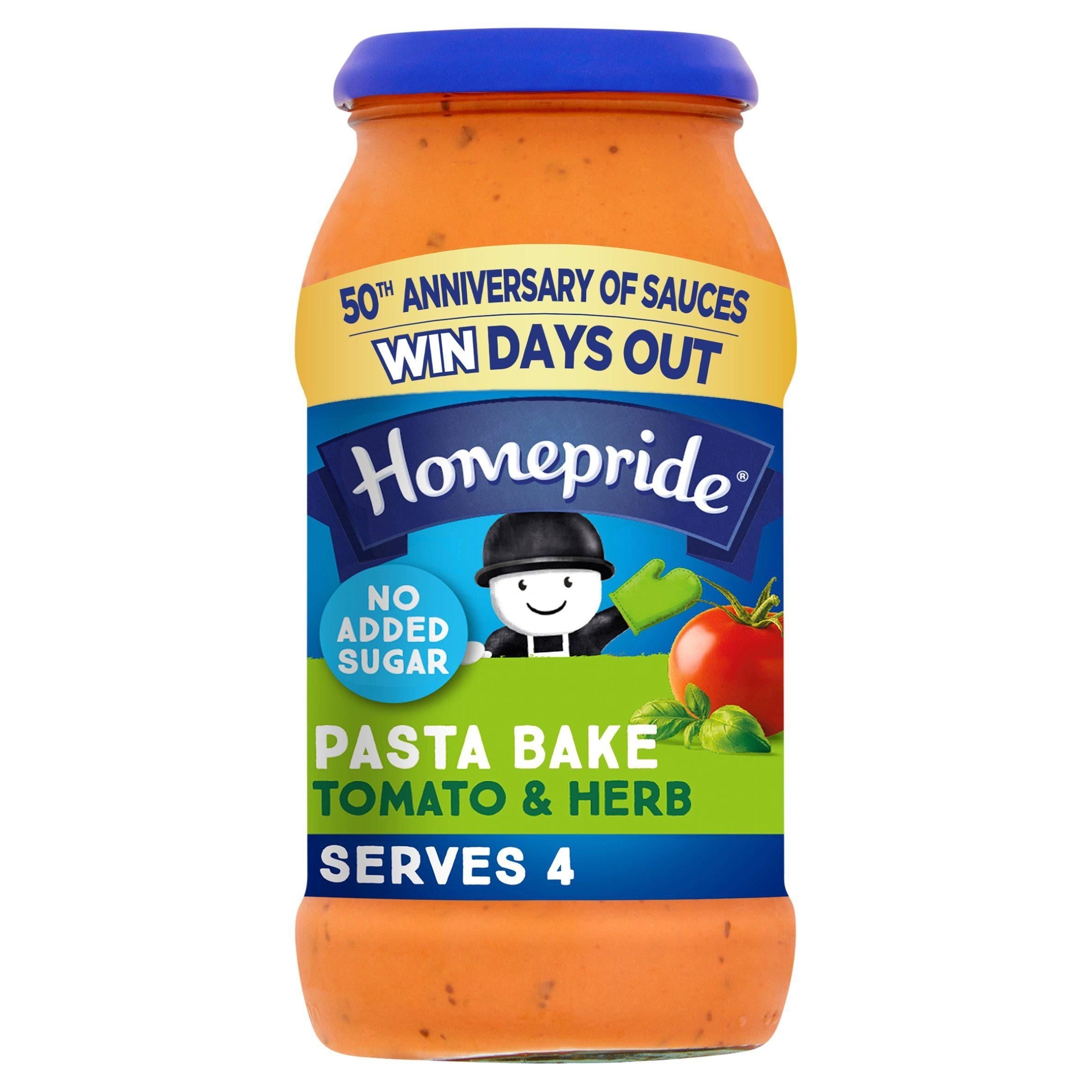 Homepride No Added Sugar Tomato &amp;amp; Herb Pasta Bake Sauce 485g