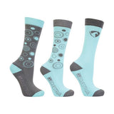 Hy DynaMizs Ecliptic Boot Socks (Pack of 3) (12 -4) Mint/Grey / 1EA