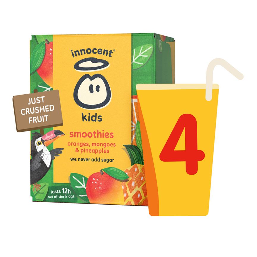 Innocent Kids' Orange, Mangoe &amp;amp; Pineapple Smoothies