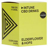 INTUNE Elderflower &amp;amp; Hops Sparkling CBD Drink   4 x 250ml