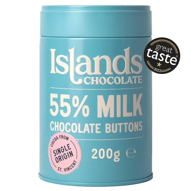 Islands Chocolate 55% Milk Chocolate Button Tin   200g
