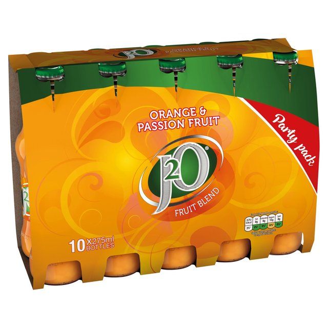 J2O Orange &amp;amp; Passion Fruit   10 x 275ml