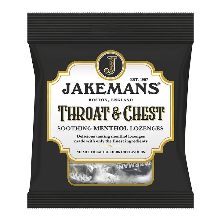 Jakemans Honey &amp;amp; Lemon Soothing Menthol Sweets 73g Bag
