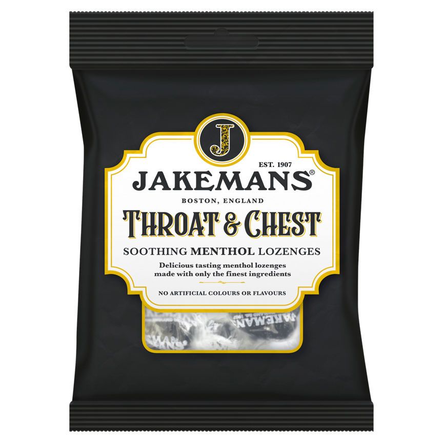 Jakemans Throat &amp;amp; Chest Soothing Menthol Lozenges