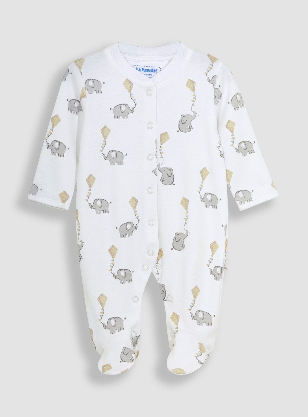 JOJO MAMAN B&amp;Eacute;B&amp;Eacute; 3 Pack Sleepsuit, Hat &amp;amp; Bib Set 3-6 months