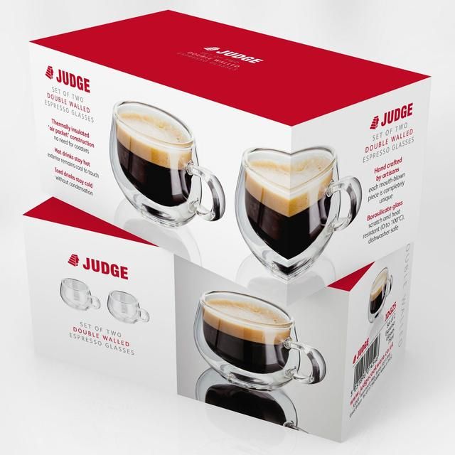 Judge Double Wall Espresso Mugs   2 per pack