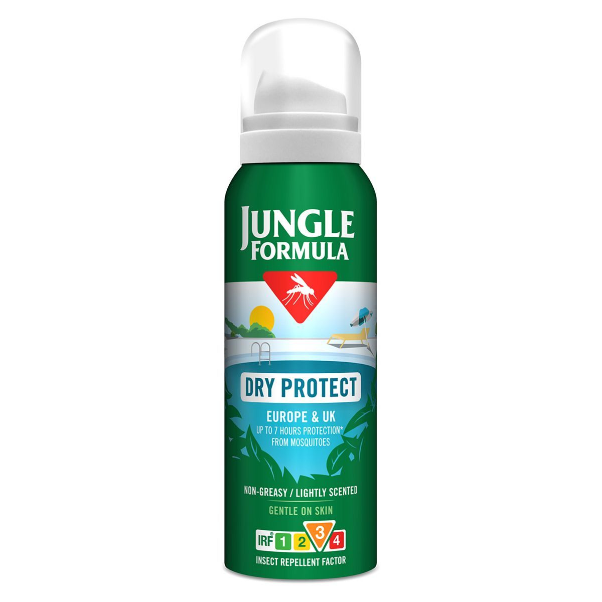 Jungle Formula Dry Protect Aerosol Insect Repellent 125ml