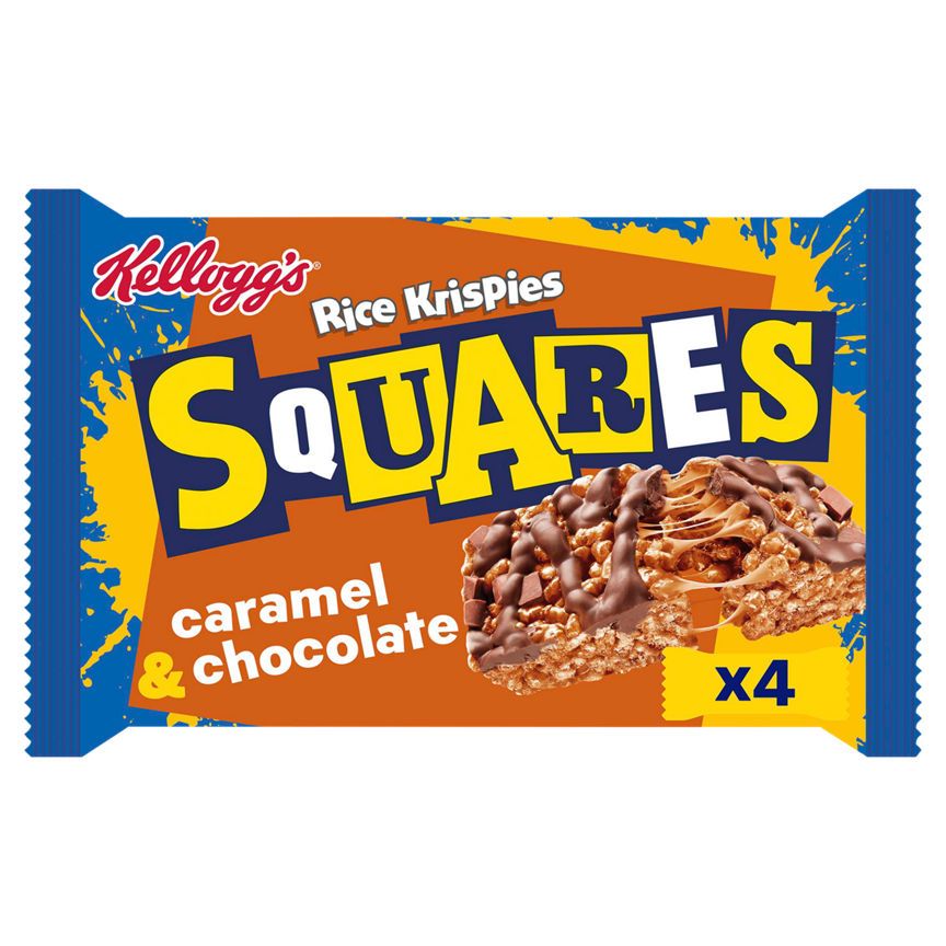 Kellogg's Rice Krispies Squares Curious Caramel &amp;amp; Chocolate Snack Bars