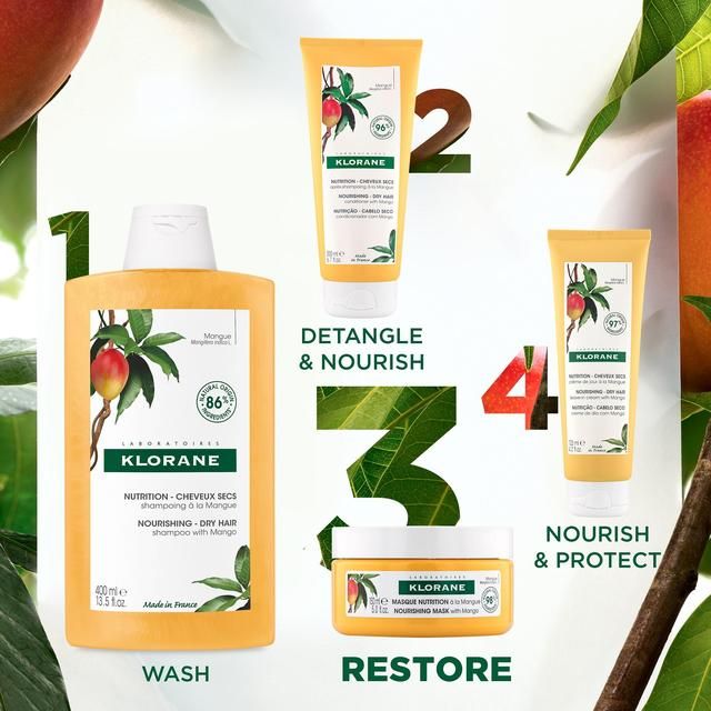 Klorane Nourishing Mask  - Dry hair- with Mango   150 per pack