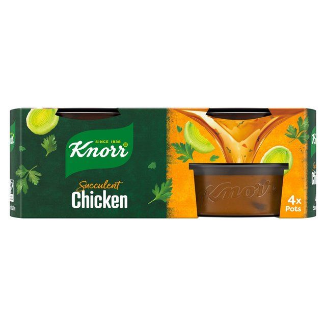 Knorr 4 Chicken Stock Pot   4 x 28g