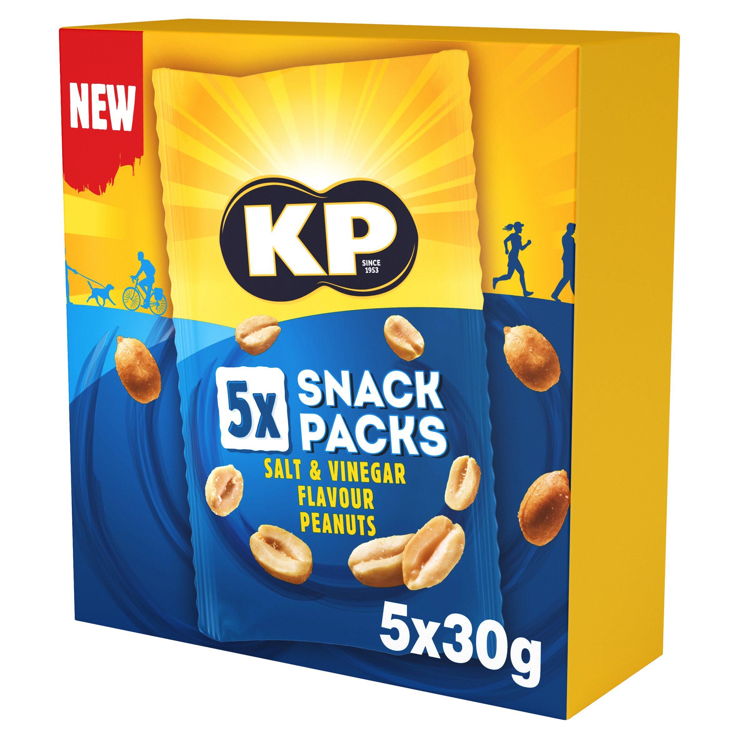 KP Salt &amp;amp; Vinegar Peanuts Multipack x5