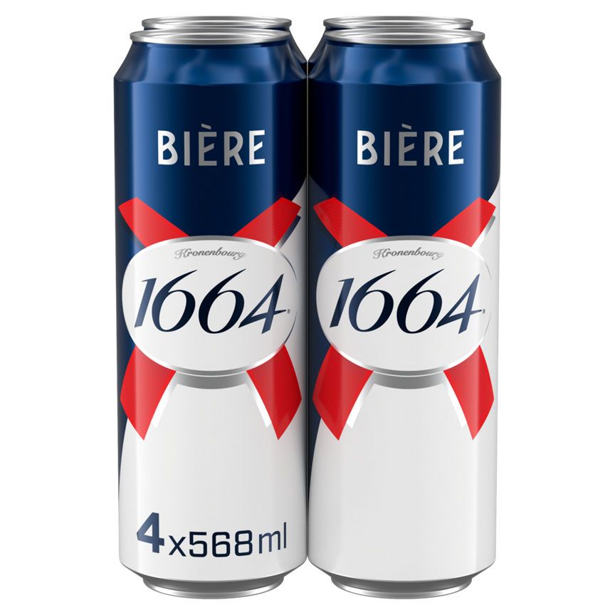 Kronenbourg 1664 Bi&amp;egrave;re Blonde 4 x 568ml