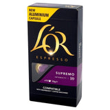 L'OR Espresso Supremo Intensity 10 Coffee Capsules   10 per pack