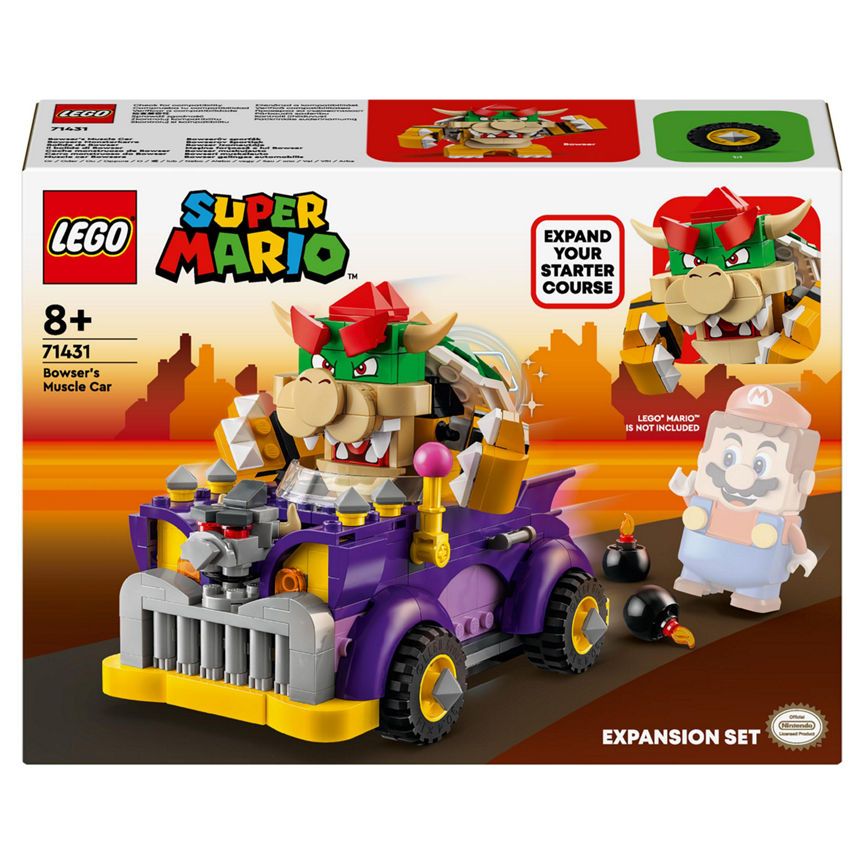 LEGO Super Mario Bowser&amp;rsquo;s Muscle Car Expansion Set 71431