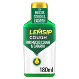 Lemsip Cough Liquid Mucus Cough &amp;amp; Catarrh Relief   180ml