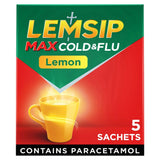Lemsip Max Cold &amp;amp; Flu Lemon 5 Sachets