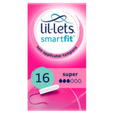 Lil-Lets Non Applicator Tampons, Super x16