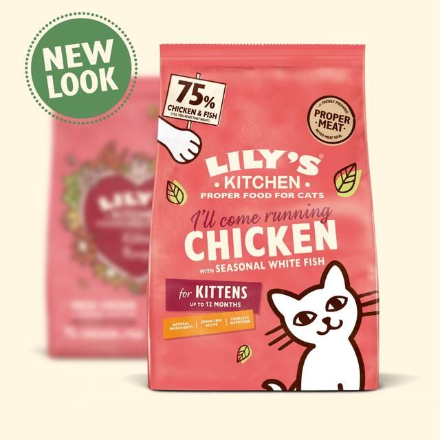 Lily's Kitchen Cat Chicken &amp;amp; White Fish Dry Kitten Food   800g