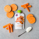 Little Freddie Organic Sweet Potato &amp;amp; Carrot Yoghurt Pouch 6 mths+   100g