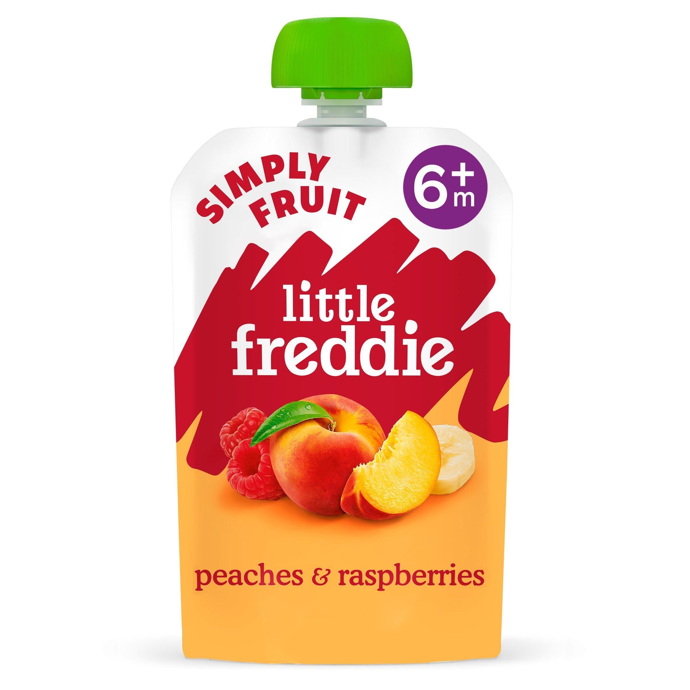 Little Freddie Vibrant Peaches &amp;amp; Raspberries Stage 1 +6m Smooth 100g