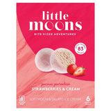 Little Moons Strawberries &amp;amp; Cream Mochi Ice Cream   6 x 32g