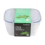 Lock &amp;amp; Lock Air Tight Space Saver Container Set   7 per pack