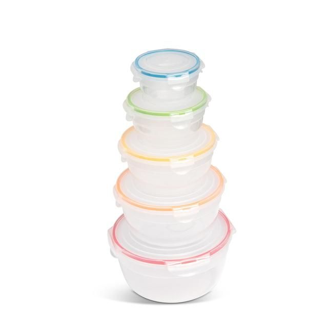Lock &amp;amp; Lock Round Food Container Set   5 per pack