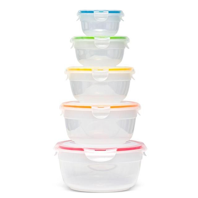 Lock &amp;amp; Lock Round Food Container Set   5 per pack