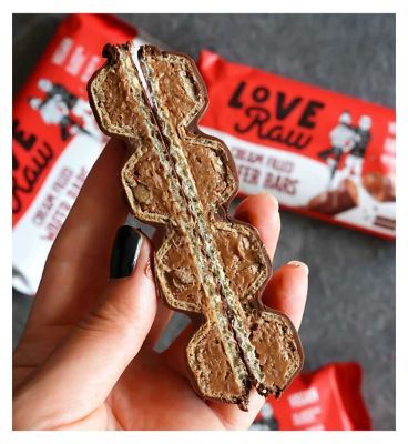 Love Raw Vegan Cream Filled Wafer Bar Milk Chocolate 43g