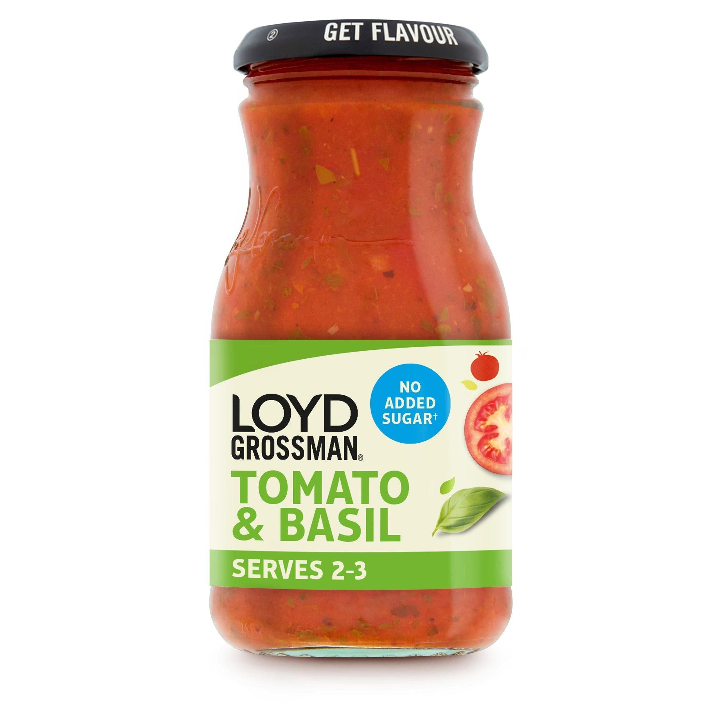 Loyd Grossman No Added Sugar Tomato &amp;amp; Basil Pasta Sauce 350g