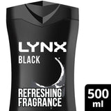 Lynx Bodywash Shower Gel Black 500ml