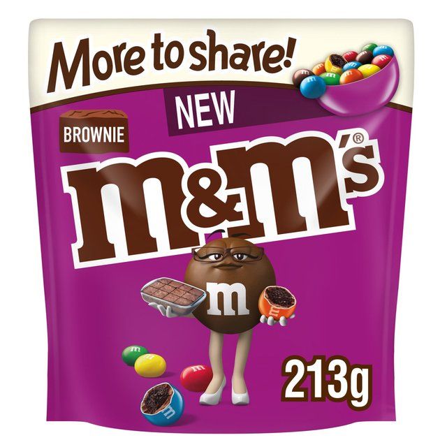 M&amp;amp;M's Brownie Bites &amp;amp; Milk Chocolate Sharing Pouch Bag   213g