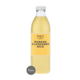 M&amp;amp;S Banana Flavoured Milk   1L