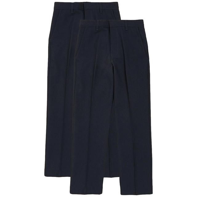 M&amp;amp;S Boys 2 Pack Regular Leg Adjustable Hem Trousers 3-4 Y   2 per pack
