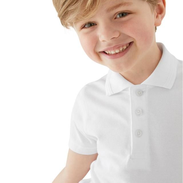 M&amp;amp;S Boys 2 Pack Slim Fit Stayaway Polo 3-14 Y