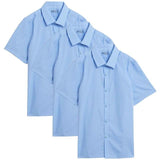 M&amp;amp;S Boys School Short-Sleeved Shirts 3-14 Years Blue