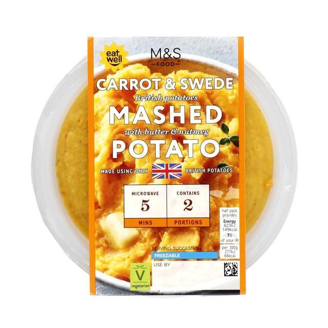 M&amp;amp;S Carrot &amp;amp; Swede Potato Mash   450g