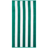 M&amp;amp;S Collection Pure Cotton Striped Sand Resistant Beach Towel Green