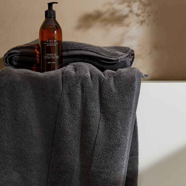 M&amp;amp;S Collection Ultimate Turkish Cotton Towel Charcoal