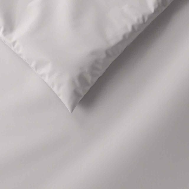 M&amp;amp;S Comfortably Cool Lyocell Rich Duvet Cover Super King Size Light Grey