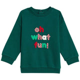 M&amp;amp;S Cotton Oh What Fun Slogan Outfit 0-3M Green