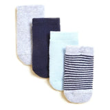 M&amp;amp;S Cotton Terry Baby Socks 0-24 Months Blue
