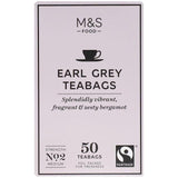 M&amp;amp;S Fairtrade Earl Grey Tea Bags   50 per pack