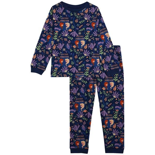 M&amp;amp;S Frozen Pyjamas 2-7 Years Navy